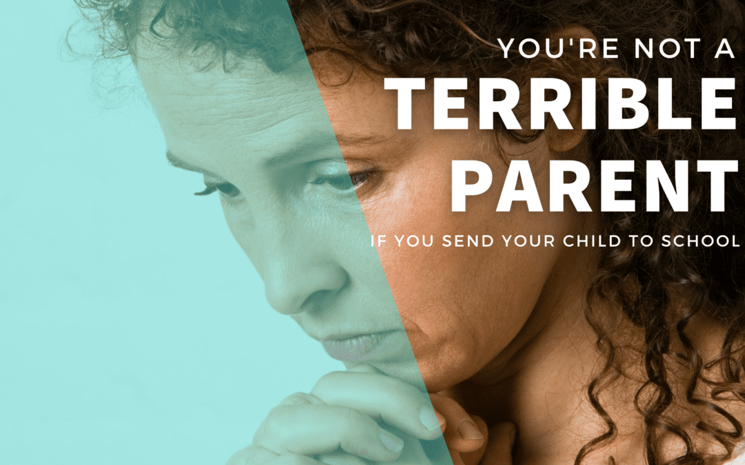 Did you know that you’re not a terrible parent if you send your child to school?
